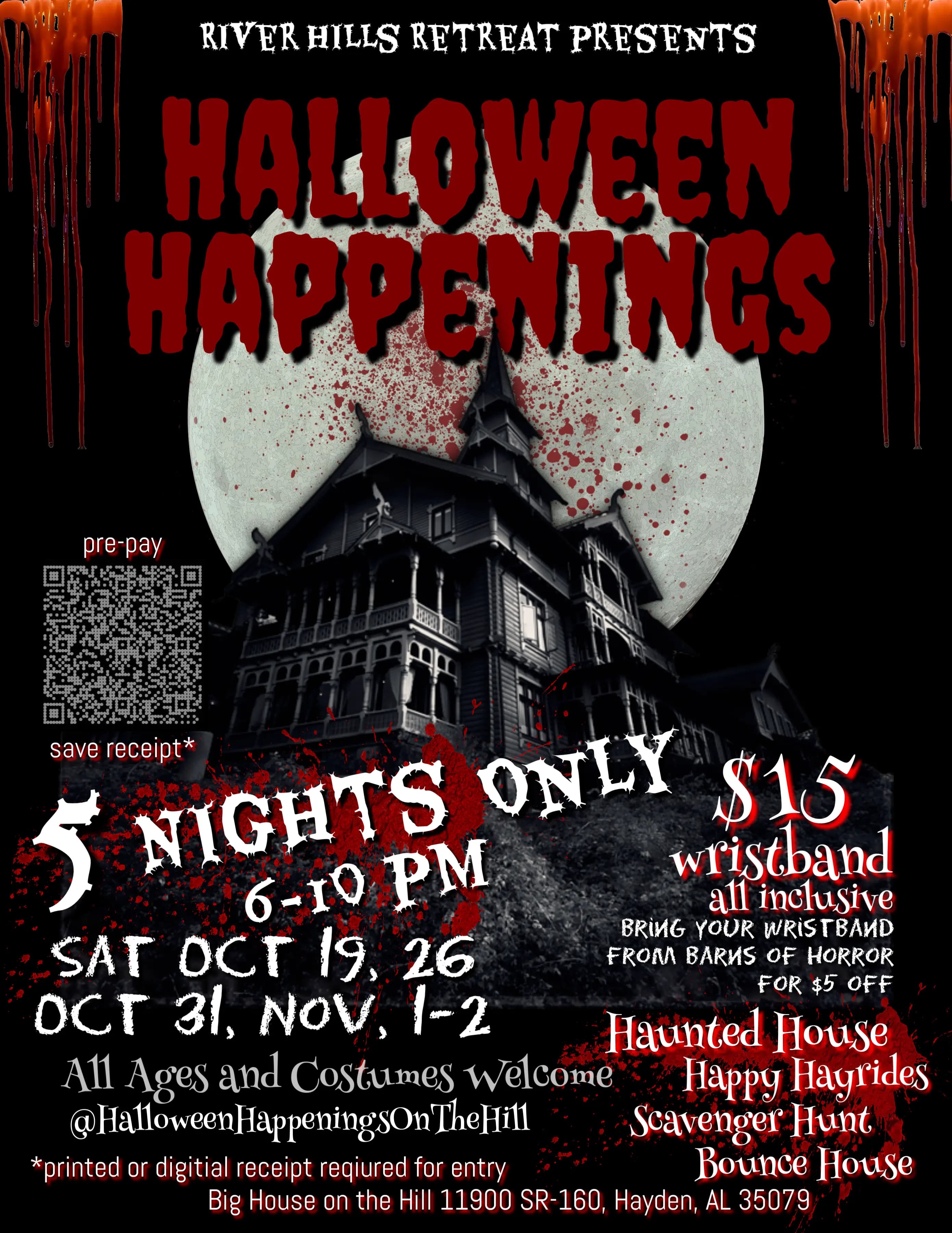 Halloween event flyer