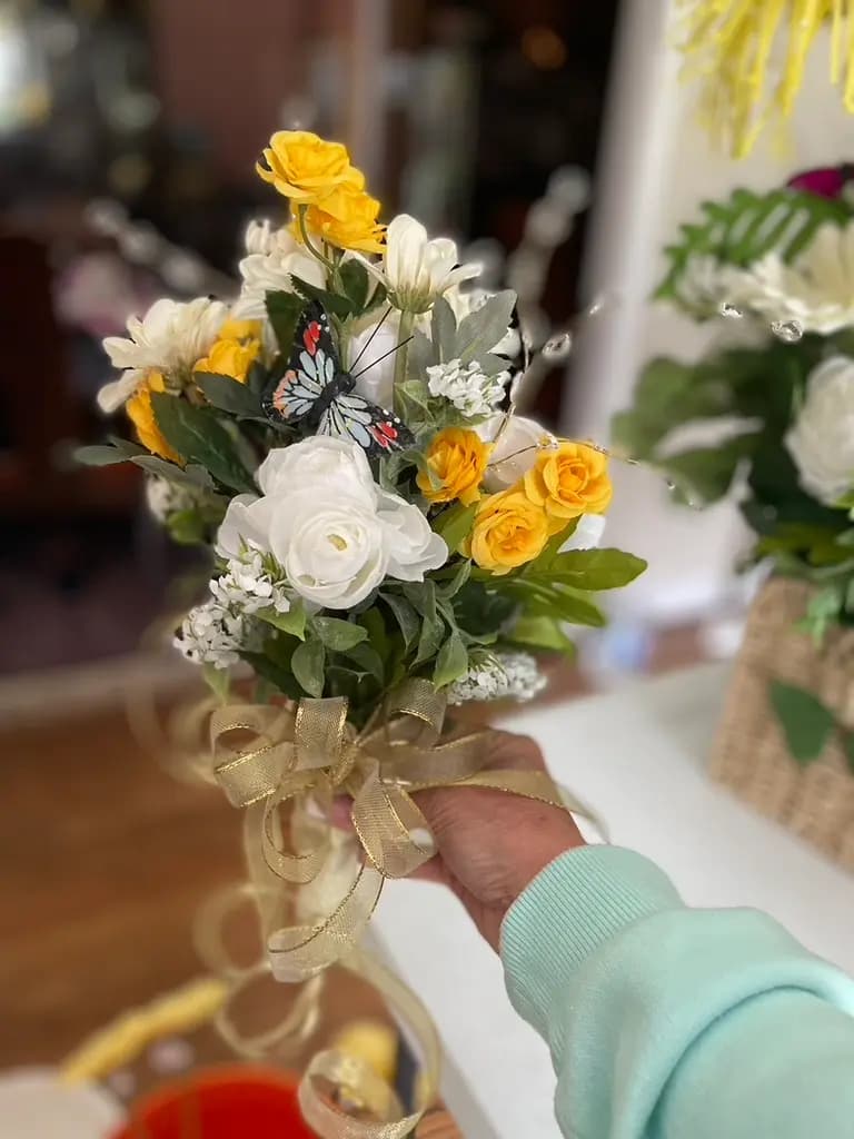 A beautiful bridal bouquet